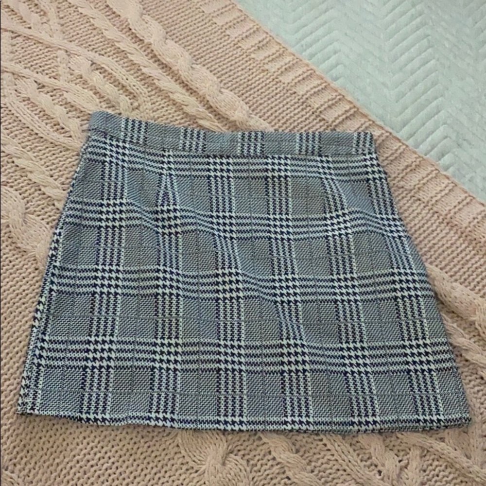Blue mini skirt